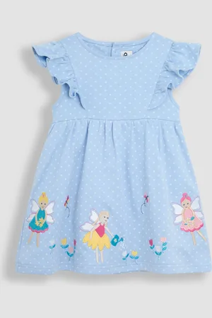 JoJo Maman Bébé 100% Cotton Appliqué Summer Dress9298 cm