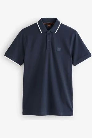 HUGO BOSS Passertip Logo Patch Slim Fit Pique Polo ShirtM