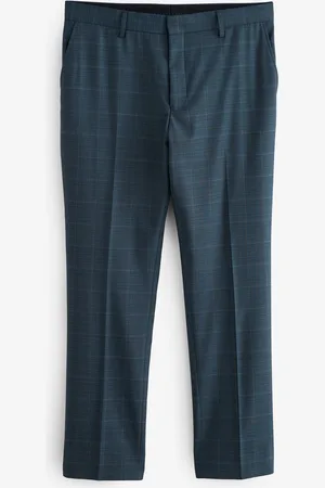 Next Slim Fit Signature Zignone Textured Check Suit: Trousers40W x 31L (UK 40 R)