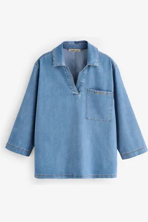 Smith & Soul Open Collar Shirt Denim ShirtL