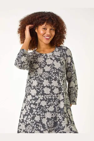 Roman Floral Print Tunic Top38