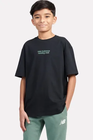 New Balance Kids Running Club Sandwich Back Graphic 100% Cotton T-Shirt140146 cm