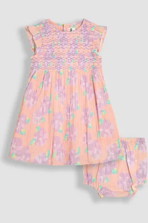 JoJo Maman Bébé Floral Smocked Summer Dress8086 cm