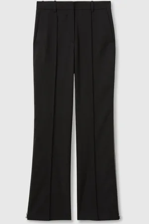Reiss Audrey Atelier Virgin Wool Zipped-Outseam Trousers36