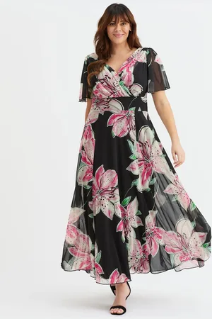 Scarlett & Jo Isabelle Garden Float Sleeve Maxi Dress42