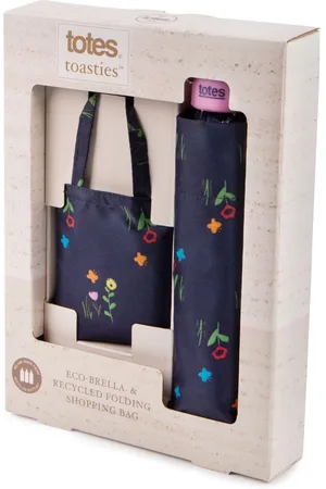 Totes Eco-Brella & Matching Bag in Bag Shopper SetJeden