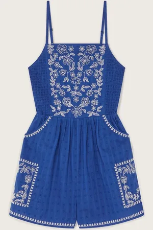 Monsoon Floral Embroidered Strappy Playsuit146152 cm