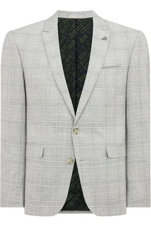 Remus Slim Fit Checked Stretch Suit Jacket44 R