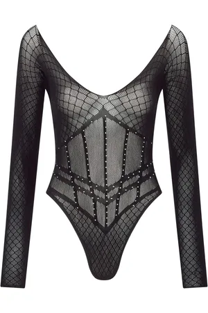 Ann Summers Kallie Diamante Corset Style BodyM-L