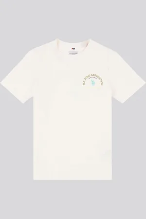 U.S. Polo Assn. U. S. Polo Assn Boys Front Back Print Graphic 100% Cotton T-Shirt166168 cm