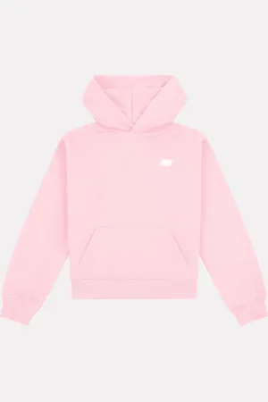 New Balance Small Girls Brush Back Logo Hoodie7
