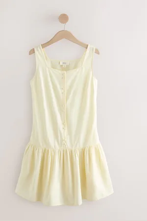 Next Square Neck Tiered Mini Boho Dress46tall