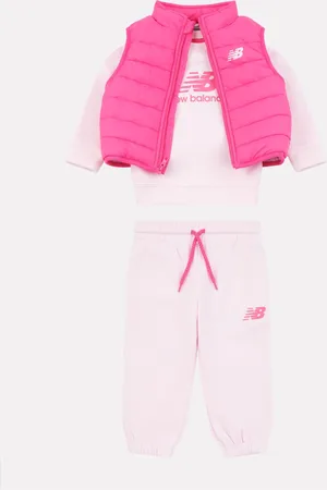 New Balance Baby Girls Sweatshirt Joggers & Gilet Set5-6 lat