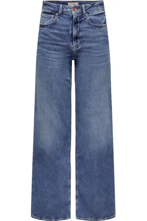 ONLY Wide Leg High Waisted Jeans With Super StretchL 12-14