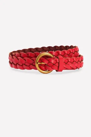 Boden Skinny Leather Plaited BeltM