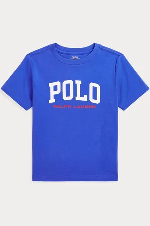 Ralph Lauren Boys Logo 100% Cotton Jersey Blue T-Shirt5 lat (110 cm)