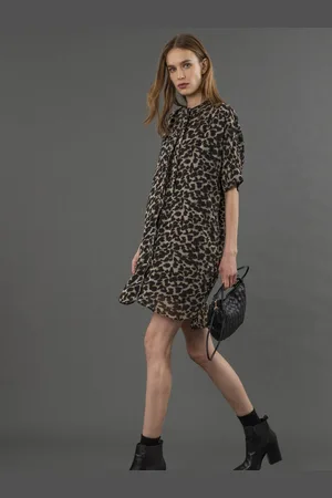 Religion Decoy Tunic Dress With Neck Tie40