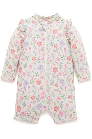 Purebaby Floral Long Sleeve Swim Rashie8086 cm