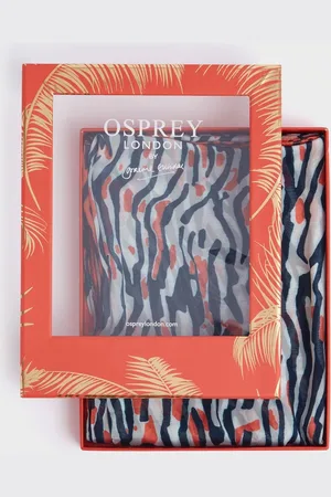 Osprey Blue The Zebra Boxed ScarfJeden