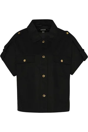 Barbour Czarna koszula Priya w 100% z bawełny38