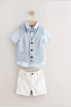 Next Waistcoat Shirt Shorts and Bow Tie Set (3mths-9yrs)104110 cm