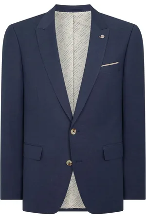 Remus Tapered Fit Linen-Blend Suit Jacket46 R