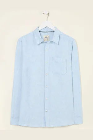 Fat Face FatFace Long Sleeve Linen Stripe 100% Linen ShirtXXXXL