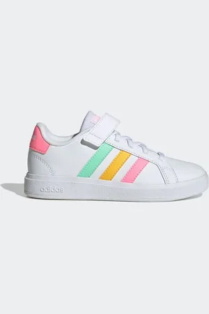 adidas Grand Court Elastic Lace and Top Strap TrainersEU 32 (UK 13.5)