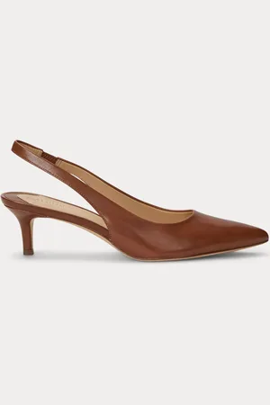 Ralph Lauren Burnished Calf Lolah Brown ShoesEU 38.5 (UK 5)
