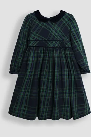 JoJo Maman Bébé Check Collar Party Dress6