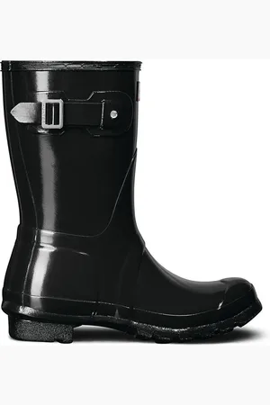 Hunter Womens Original Short Gloss Black WelliesEU 38 (UK 5)