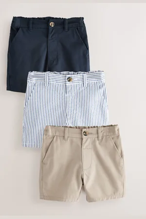 Next 100% Cotton Chinos Shorts 3 Pack (3mths-7yrs)7480 cm