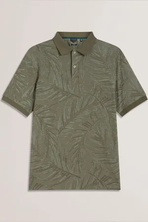 Ted Baker Edwine Short Sleeve Regular Leaf Print Polo Shirt2X-L