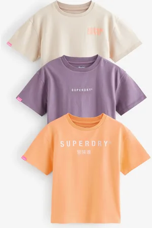 Superdry Printed 100% Organic Cotton T-Shirts 3 Pack128134 cm