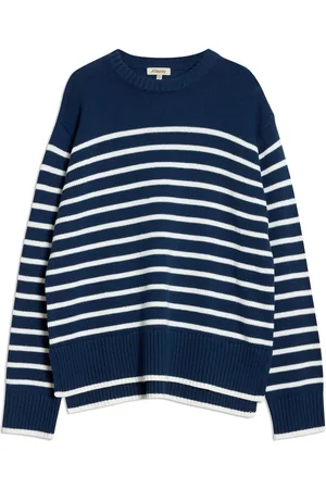 Albaray Blue Breton 100% Cotton Stripe Jumper36