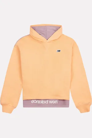 New Balance Girls Premium Drop Hem 100% Cotton Hoodie14