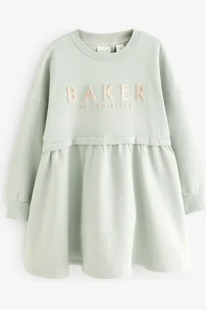 Ted Baker 100% Cotton Embossed Branded Sweat Dress10 lat (140 cm)