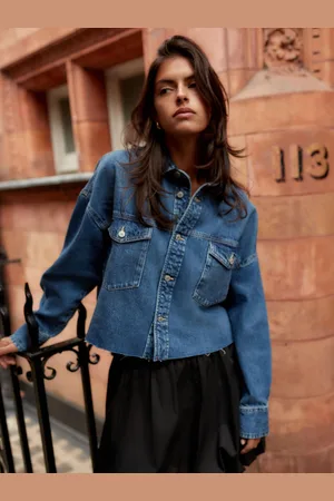 Next Cropped Denim ShacketM Reg