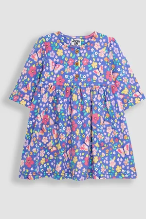 JoJo Maman Bébé Pet in Pocket Button Front Dress8692 cm