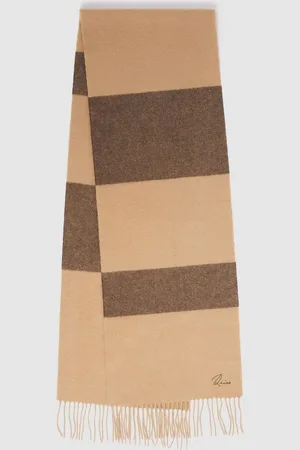 Reiss York Wool and Cashmere Striped ScarfJeden
