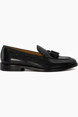 Dune Skórzane loafersy Sandders z frędzlamiEU 43 (UK 9)