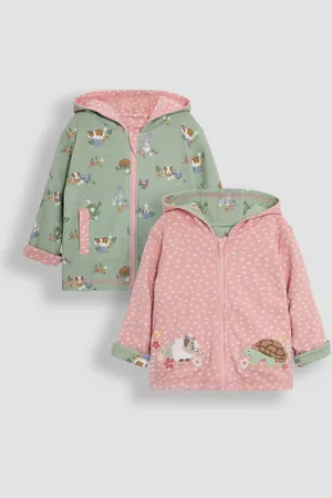 JoJo Maman Bébé Dino Appliqué Reversible Hoodie8692 cm