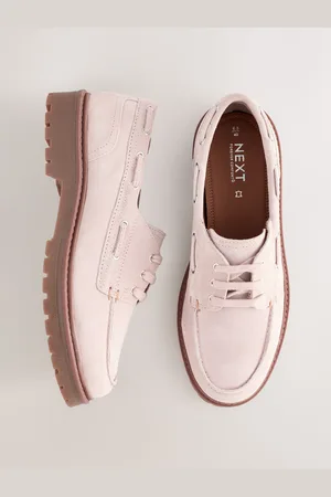 Next Forever Comfort Leather Chunky Lace-Up Boat Shoeseu37