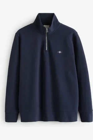 GANT Textured 100% Cotton Half Zip JumperXL
