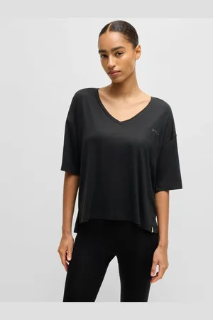 HUGO BOSS Relaxed Fit Stretch Jersey V-Neck T-ShirtL