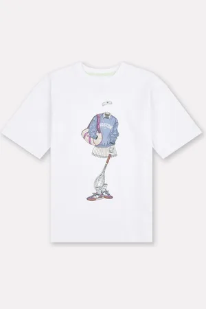 New Balance Kids Tennis Girl Graphic 100% Cotton T-Shirt134140 cm