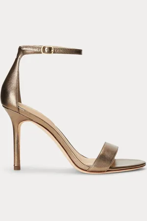 Ralph Lauren Gold Allie Metallic Nappa Leather SandalsEU 40.5 (UK 7)