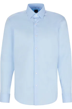 HUGO BOSS Joe Regular Fit Stretch Poplin Oxford Shirt41cm R (UK 16 R)