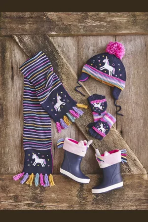 JoJo Maman Bébé Unicorn Embroidered Gloves1
