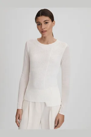 Reiss Hazel Knitted Crew Neck TopS